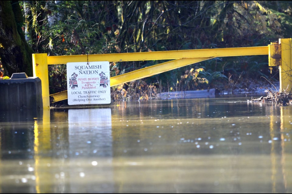 Flood hazard map of the Squamish Nation